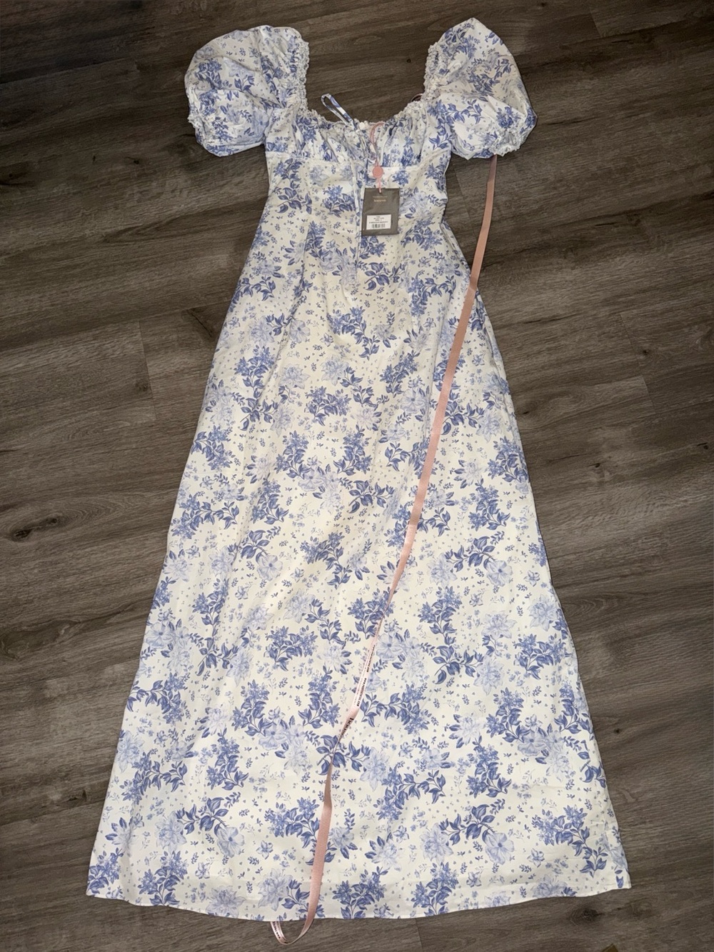 House of CB felizia floral puff sleeve maxi dress - Picture 11 of 14